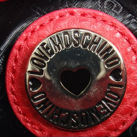 Auth LOVE MOSCHINO Red Crossbody Bag - Picture 4 of 9